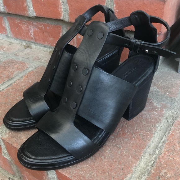 Rag & Bone Charlie Block Heel Leather Sandals - Picture 4 of 8